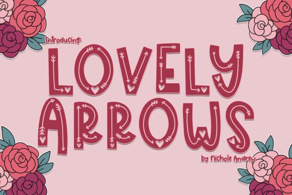 Adorable Decorative Font: Lovely Arrows