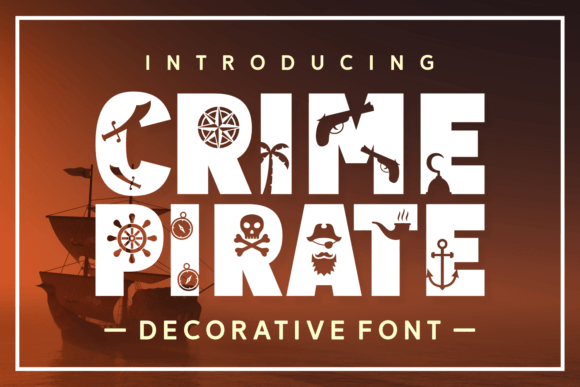 Crime Pirate Font for Creative Makers