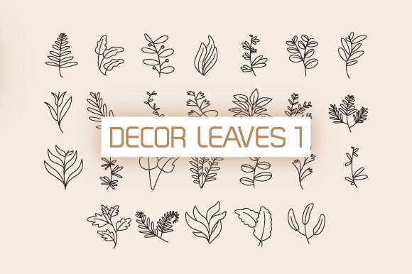 Decor Leaves Font for Creative Campaigns