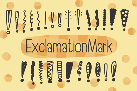 Exclamation Mark: A Bold Font for Creative Projects
