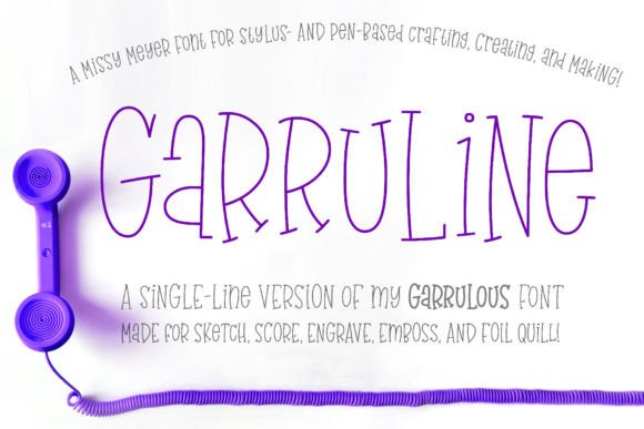 Garruline Single Line Font
