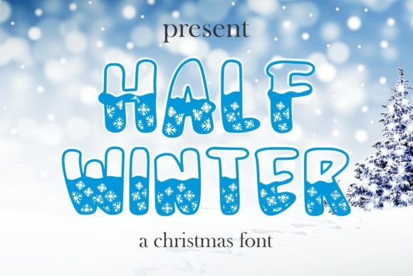 Half Winter Font: Cozy Design for Crafters