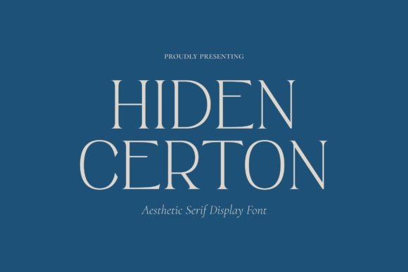 Hiden Certon: A Stylish Serif Font