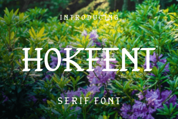 Hokfent: A Playful Serif Font for Crafters