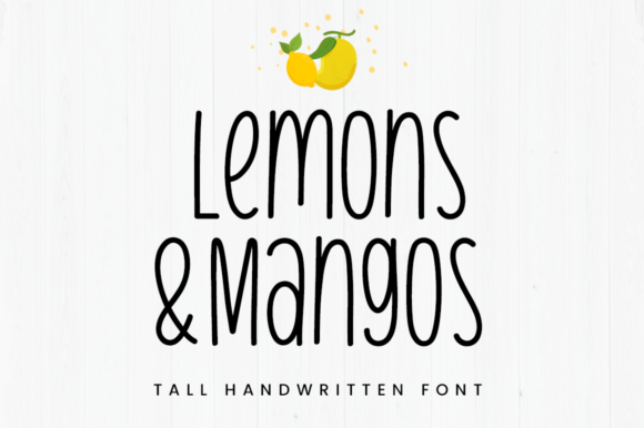 Lemons Mangos Font for Business