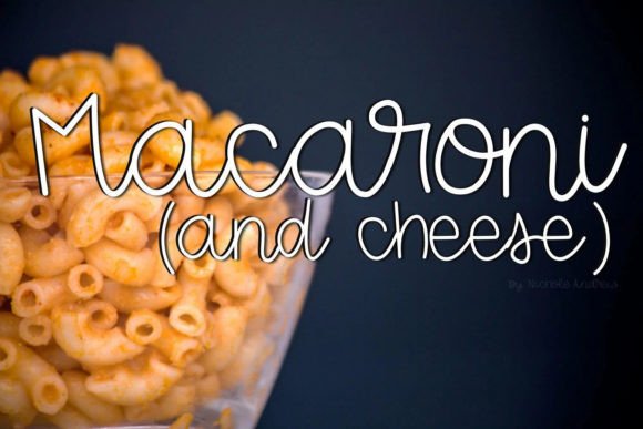 Macaroni and Cheese Font for Business Branding