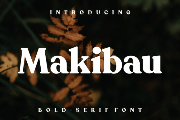 Makibau: A Stylish Serif Font for Crafters