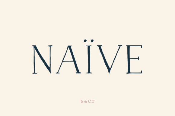 Naive: A Serif Font for Elegant Design