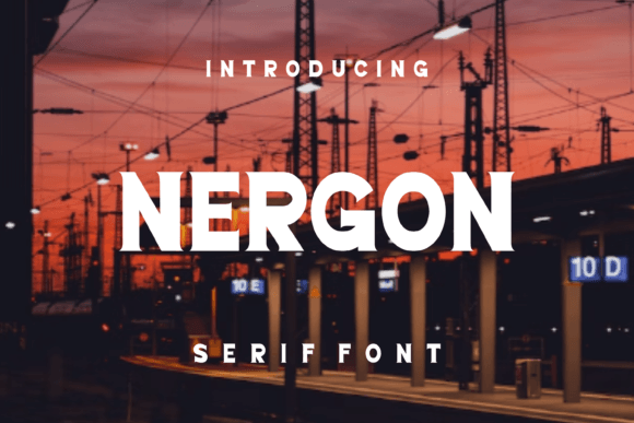 Nergon: A Stylish Serif Font for Makers