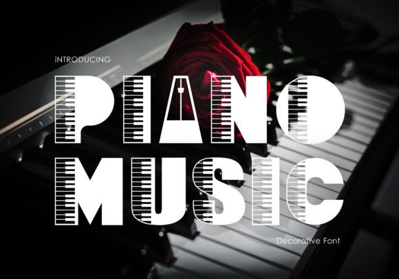 Piano Music Font for Creative Projects