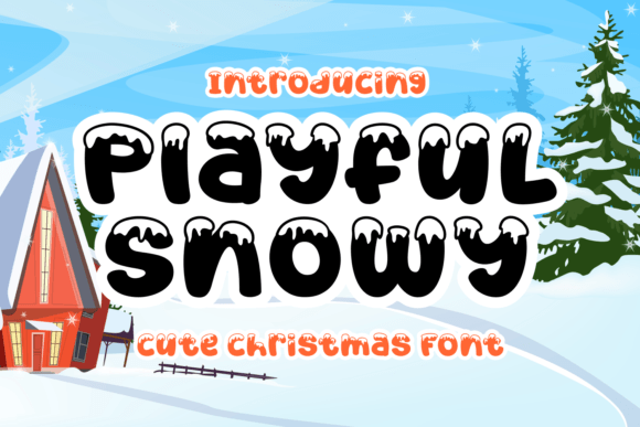 Playful Snowy Font for Winter Marketing