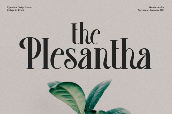 Plesantha: A Stylish Serif Font