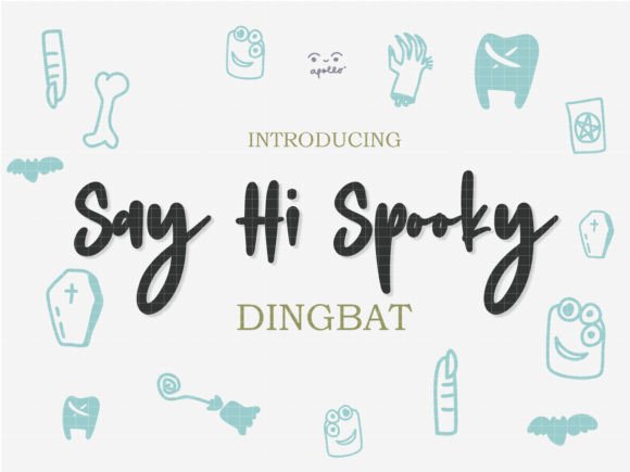 Say Hi Spooky: A Halloween-Ready Font