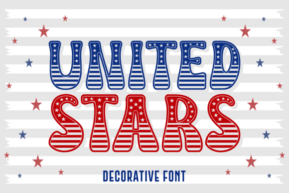 United Stars Font: Patriotic Style for Crafters