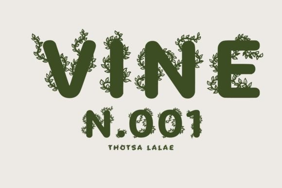 Vine N.001: A Botanical Typeface for Marketers