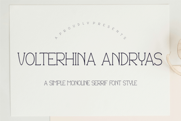Volterhina Andryas Font for Creators