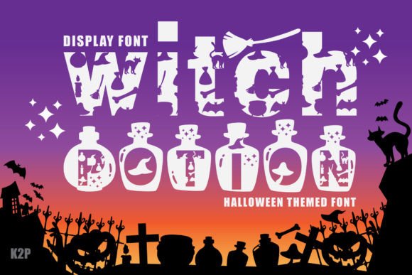 Witch Potion Font for Halloween Branding
